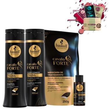 Imagem de Kit Haskell Cavalo Forte Sh Cond 300ml + Complexo 35ml