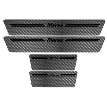 Imagem de  Kit Soleira Protetora Porta Premium Black Carbono - Marea - Jhow Ades