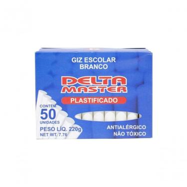 Imagem de Giz Escolar Plastificado Branco