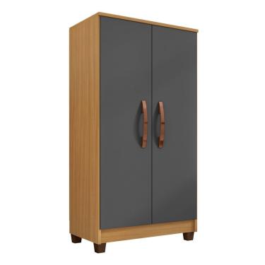 Imagem de Armário Multiuso Lavanderia Organizador Paris Carvalho-grafite - Pallazio