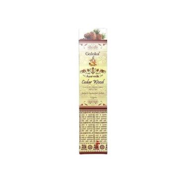 Imagem de Incenso Goloka Indiano Vareta Linha Ayurvedic - AROMAS, Cedar Wood