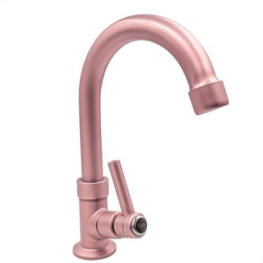 Imagem de Torneira de Banheiro Bica Móvel Rose Gold Bancada - CRIE CONSTRUA