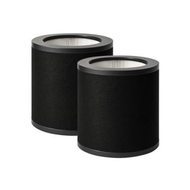 Imagem de Nispira Filtro de substituição HEPA 2 em 1 para purificador de ar | Compatível com TaoTronics TT-AP008 | Remove fumaça, poeira e pólen | 2 pacotes