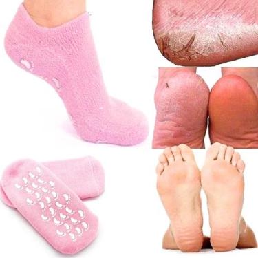 Imagem de Meia De Silicone Hidratante Cicatrizante Saúde Dos Pés - DS
