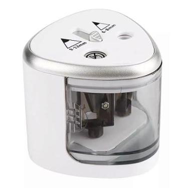 Imagem de Apontador Elétrico Automático 2 Furos 6mm - 12mm para Lápis