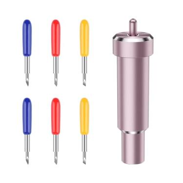 Imagem de Briartw Kit de lâminas de corte de metal 30/45/60° para fabricante/fabricante 3/Explore Air 2/ Explore 3 lâminas de ponto profundo substituíveis em máquinas e lâmina de ponta fina DIY Craft-1