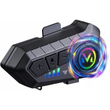 Imagem de Fone De Ouvido Comunicador BT 5.3 Para Capacete De Motocicleta Com Mic
