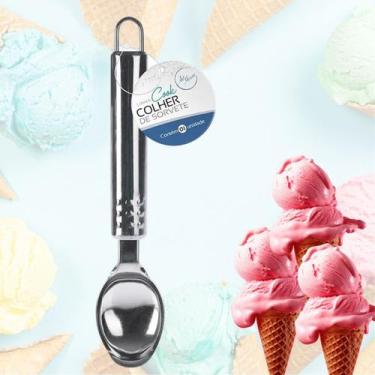 Imagem de Colher de Sorvete Inox Linha Cook Alta Qualidade e Durabilidade - ART 