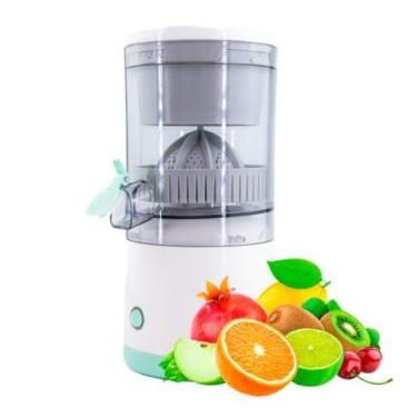 Imagem de Espremedor Extrator Suco Laranja Limão Frutas Portatil USB Levar para Churrascos Piqueniques Praias