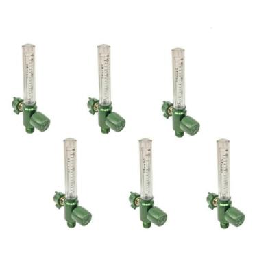 Imagem de 6Un Fluxometro Eco Anodizado 0-15L/MIN Para Rede De Oxigênio - G-Tech