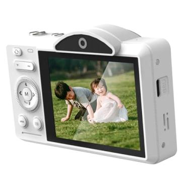 Imagem de Serounder Câmera Digital Wi -Fi 4K, Tela de Toque de 75mp 2,8 Polegadas Com Câmera Compacta de 16x Zoom AutoFocus Com Ensolarado, Nublado, Incandescente e Fluorescente para Viagem (sem (Branco)