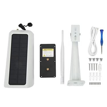 Imagem de Ymiko 1080p HD Night Wireless Ao Ar Livre Câmera de Segurança Solar Com Detecção de Movimento Pir, áudio de 2 Vias, Energia Solar, IP67 Proférico do Tempo para (Versão 4G JP)