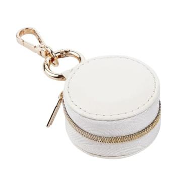 Imagem de QUUPY Porta-joias de viagem, porta-joias, portátil, mini organizador de joias, estojo para guardar anéis, brincos, colares, estojo de armazenamento