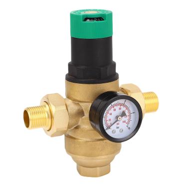 Imagem de Zhjvihx Regulador de Pressão água de Latão Com Filtro de 40 Mícrons, Estrutura do Pistão, Filtro de Malha, Instalação Fácil, para Casas, Jardins, Edifícios e (3/4 de polegada (DN20))