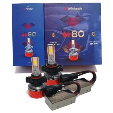 Imagem de Lâmpada Farol Ultra Super Led W80 30000L Wintech H1 H3 H4 H7 H11 H16 H27 HB3 HB4 HB5 2 anos garantia (H1)