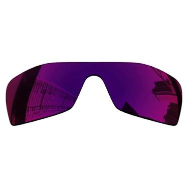 Imagem de Acefrog Lentes de reposição polarizadas de 1,5 mm para óculos de sol Oakley Batwolf OO9101, material atualizado, resistente a impactos - espelhado polarizado Midnight Sun - 1,5 mm