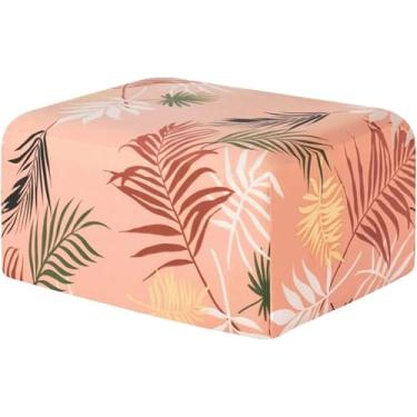 Imagem de Capa De Otomano Impressa, Retângulo Removível Otomano Capa De Armazenamento Elástico Capa De Móveis De Sala De Estar, Orange, 1 piece