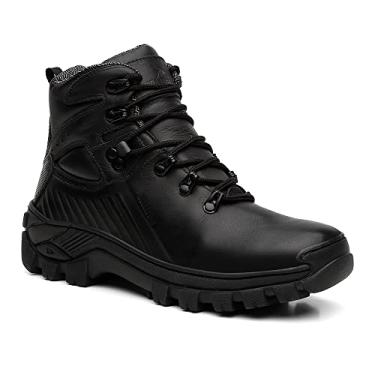 Imagem de Bota Masculina Coturno em Couro Reforçado California VL006 Cor:Preto;Genero:Masculino;Tamanho:40