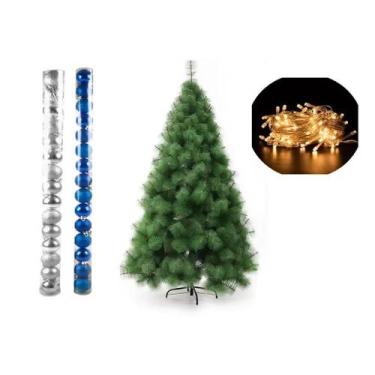 Imagem de Arvore De Natal Pinheiro 1,2 Metros 90 Galhos Com Enfeites - lojas vm