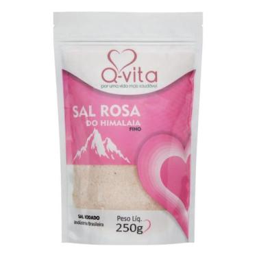 Imagem de Sal Rosa do Himalaia Fino Q-Vita Pacote 250g