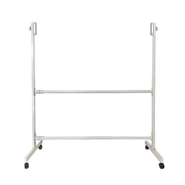 Imagem de CUTPOIY Quadro negro de ensino suporte de metal móvel para quadro branco de 90 x 120 cm, ângulo ajustável em altura, para escola, escritório, sala de aula, casa, branco