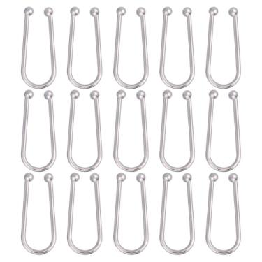 Imagem de FREEBLOSS 15 peças de clipes de biquíni fecho de sutiã de liga de 5,8 cm x 2,5 cm anel de substituição em forma de U fechos de vestuário para roupa de banho biquíni lingerie