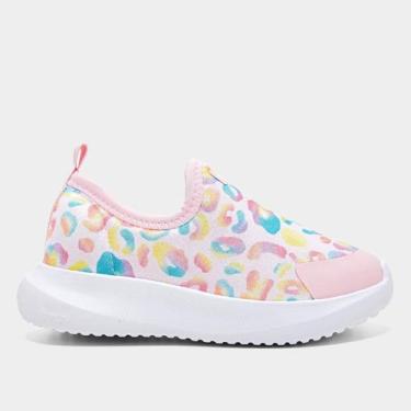 Imagem de Tênis Infantil Bibi Flash Menina, Rosa, Azul, 25