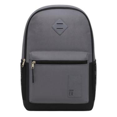 Imagem de Mochila De Costas Juvenil Escolar Cinza Ref.Mf24056 - Clio Style