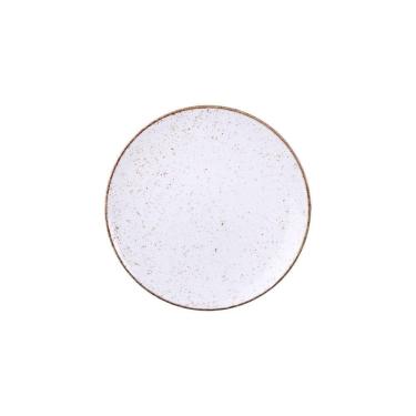 Imagem de Prato Sobremesa Tramontina Rustico Marrom Maxforce Em Porcelana 19 Cm Tramontina