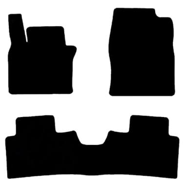 Imagem de Tapetes de chão de carro para Mazda CX-30 2020-2024, tapete preto de nylon para todos os climas à prova d'água conjunto de almofadas para pés