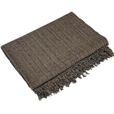 Imagem de Kit 2x Manta para Sofá Gigantes 100% Algodão - Proteção e Decoração 240 x 180 (2 x marrom mesclado)