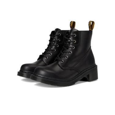Imagem de Dr. Martens Bota feminina Alderstone com cadarço, Preto, 37