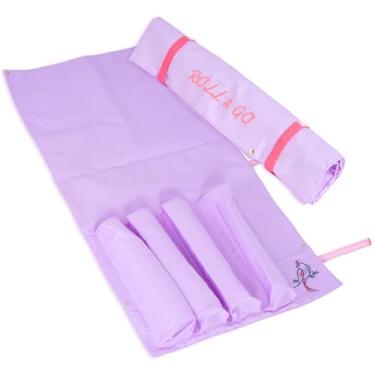 Imagem de FUYIHGL Mahjong Organizador de bolsa de armazenamento em rack apenas: serve para 4 suportes e empurradores Mahj, capa de lona dobrável, aba protetora contra poeira e alças duplas - acessórios e