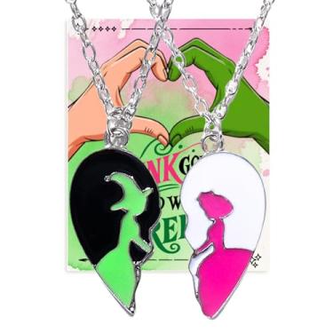 Imagem de Yi-gog Colar de amizade com pingente para melhores amigos com cartão para aniversário, dia dos namorados, Natal, presentes de volta às aulas