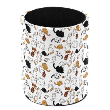 Imagem de otnrnondcl Porta-canetas, gato fofo, organizador de maquiagem, multifuncional, material de escritório para casa, crianças e escola