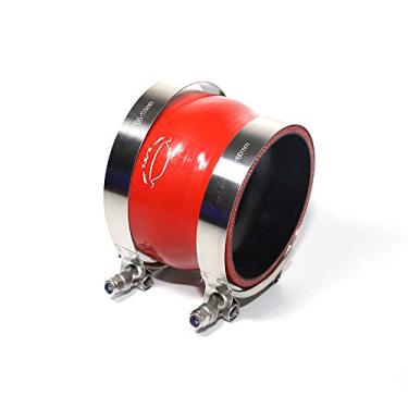 Imagem de LTI Universal 89 mm a 102 mm 4 Camadas Reforçadas Alto Desempenho 8.9 cm-10.2 cm ID Redutor Reto Silicone Mangueira Acoplador + Braçadeira de Parafuso T de Aço Inoxidável T304 (8.9 cm-10.2 cm
