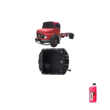 Imagem de Kit Radiador Mercedes Benz 1113/1313/1513/2013/2213 + Aditivo Radiador DNK Rosa