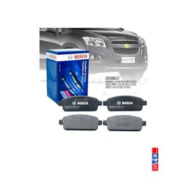 Imagem de Kit Pastilha Freio Traseira GM Cruze LT/LTZ 1.8 2011 a 2016 + CAR80 Anti Chio 300ml
