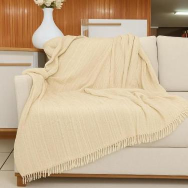 Imagem de Manta para Sofa 2 ou 3 Lugares 3,00 x 1,80 m Super King Lisa ou Mescla