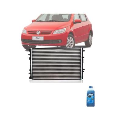 Imagem de Kit Radiador VW 06> Gol + Fox 09> 1.0 1.6 Com Aditivo Visconde RV Cool Azul