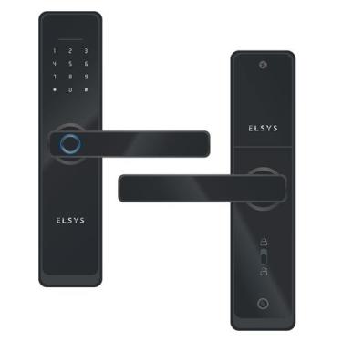 Imagem de Fechadura Digital Embutir Smart Biometria Chave Wifi - Elsys