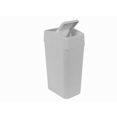 Imagem de Lixeira Com Tampa Astra Basculante 8L Branca