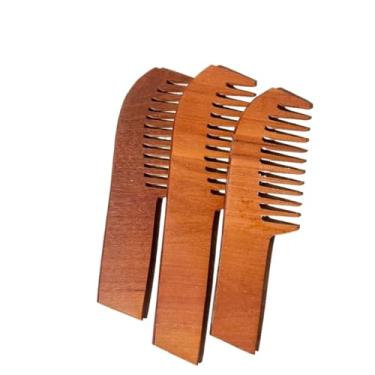 Imagem de Pente de Madeira para Cabelo e Barba com Benefícios Pentes Anti Frizz, Artesanal 20 cm(3)
