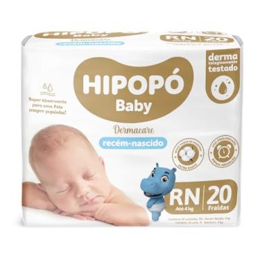 Imagem de Fralda Infantil Hipopo Baby RN com 20 unidades