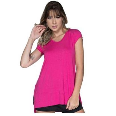 Imagem de Blusa Ju Fitness Sobre Legging Lisa Serra e Mar Tapa Bumbum Roupa Para Academia Treino Moda Feminina-Feminino