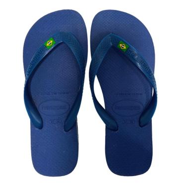 Imagem de Chinelo Unissex Dedo Havaianas Brasil Clássica Tiras Largas Borracha 000032-Unissex
