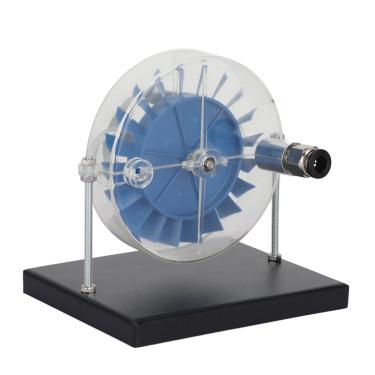 Imagem de Cryfokt Modelo de Turbina a de Estágio único, Brinquedo de Física Premium para Projetos Científicos do Ensino Médio, Liga de Alumínio