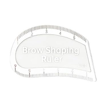 Imagem de ChuYiElegance Régua para Modelagem de Sobrancelhas, Modelo para Mapeamento de Sobrancelhas Arqueadas, Guia Rápido de Desenho para Estúdio, 5.5 Cm X 3.5 Cm