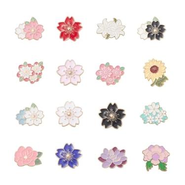 Imagem de Craftora Lindos broches esmaltados, broches de mochila engraçados, conjunto de alfinetes de lapela estéticos e legais, broche de crachá divertido para casacos, chapéus, bolsas, acessórios, broches