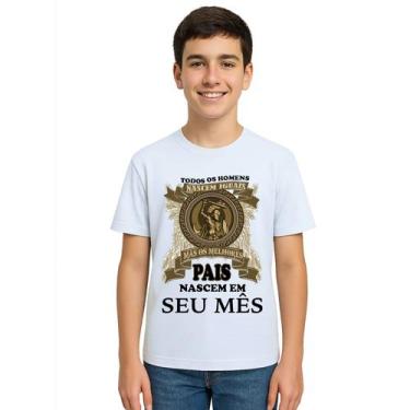 Imagem de Camiseta Melhores Pais Nascem Em Personalizada - Use P4, Branco, Juven